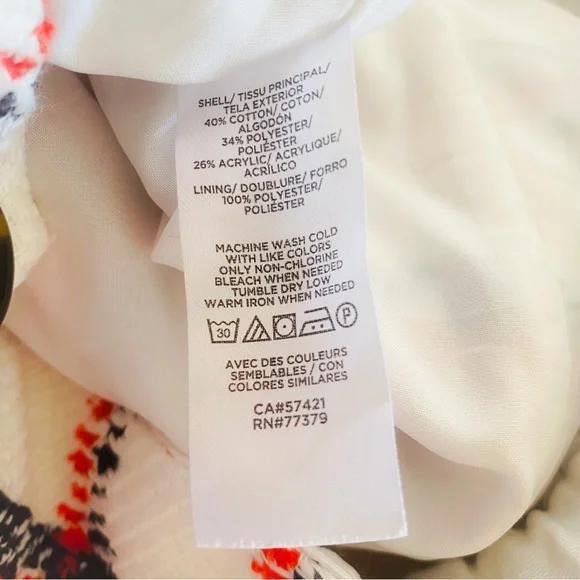 Ann Taylor Red & Black Plaid Tweed Button Down Front Knee Length Skirt Size 6 - Picture 6 of 8